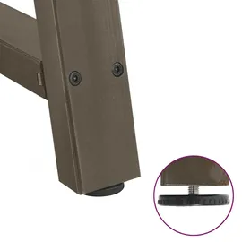 vidaXL Esstischbeine A-Form 2 Stk. 90x(72-73) cm Stahl