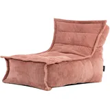 I.C.O.N. Icon Dolce Sitzsack Kinder, Rosa, Flauschiger Cord Stoff, Sitzsack Cord mit Füllung, Bequemer Kinder Liege Sessel, Kuschelsessel, Lese Sessel, Schlafzimmer, Kinderzimmer, Spielzimmer