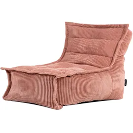 I.C.O.N. Icon Dolce Sitzsack Kinder, Rosa, Flauschiger Cord Stoff, Sitzsack Cord mit Füllung, Bequemer Kinder Liege Sessel, Kuschelsessel, Lese Sessel, Schlafzimmer, Kinderzimmer, Spielzimmer