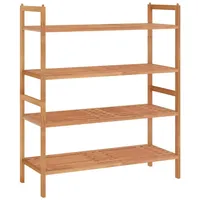 VidaXL Schuhregale 2 Stk. 69x27x41 cm Massivholz Nussbaum