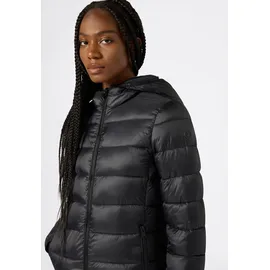 Champion Steppjacke "Light Outdoor Polyfilled Hooded Jacket", Damen, Gr. XXL (50/52), schwarz (nbk), Obermaterial: 100% Polyamid. Futter: 100% Polyester. Wattierung: 100% Polyester, Jacken Steppjacke, für sportliche Aktivitäten, mit Polyester-Wattierung