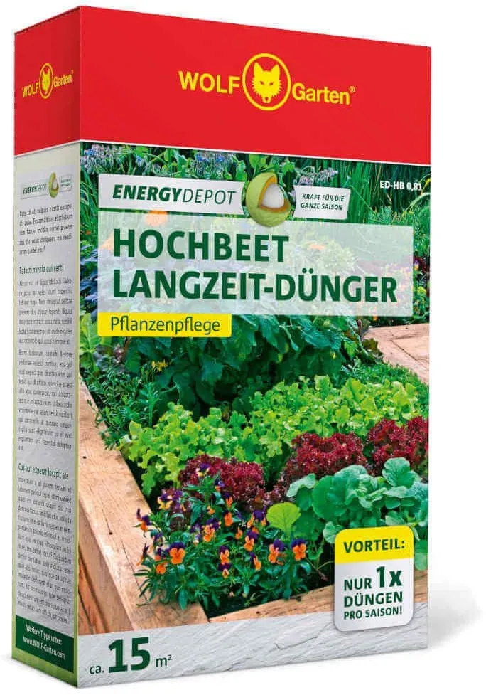 Wolf-Garten Hochbeet Langzeitdünger - Für gesundes Wachstum, reiche Ernte und schmackhaftes Gemüse