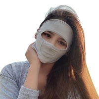 Ixkbiced Einfarbige Masken Atmungsaktive Sonnenschutz-Gesichtsmaske Wiederverwendbare Maske Bedeckt Gesicht Für UV-Schutzmaske Für Frauen Waschbare Sonnenschutzmaske