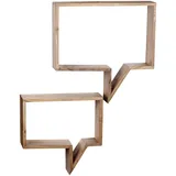 Wohnling Wandregal Mumbai 50 x 13 x 49 cm Akazie