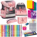 Belmil Schulranzen Set Classy Ballerina black pink 14-teilig