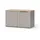 Vicco Eckkommode Wido 80 x 50 cm Greige / Grau