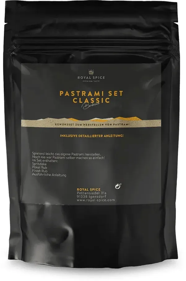 Royal Spice Pastrami Set Classic NY Style 400g für bis zu 4 Kg Pastrami