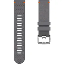 Polar Perforiertes Leder-Armband 22mm Grau-Orange M/L