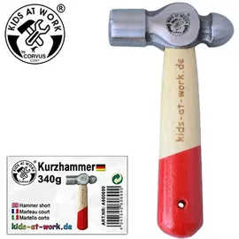 Corvus Kids at work: Hammer (340g) mit kurzem Stiel (13cm)