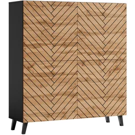 Home Affaire Phuket 120 x 128 x 39 cm schwarz