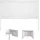 Proregal Seitenwand für Pergola 3x3 m 2,75 x 2,17 m Weiß