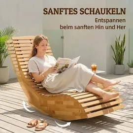 Outsunny Sonnenliege 156 x 60 x 77 cm Beige