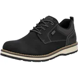 Rieker Schnürschuh RIEKER, Herren, Gr. 41, schwarz, Lederimitat, Textil, Schuhe Schnürschuh, Business Schnürer, Halbschuh, Casual Sneaker mit Innenreißverschluss