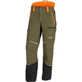 KOX Schnittschutzhose Mistral 3.0 Grün/Orange Größe 54 | Typ A | KWF-Standard - 54