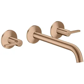 Hansgrohe One 3-Loch Waschtischarmatur Brushed Red Gold