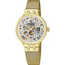 Festina Automatik Damen Automatik F20580/1 - silber,gold - 32.5mm