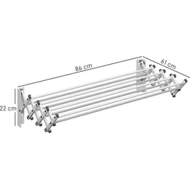 Homcom Wandtrockner 86 m silber