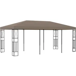 Pavillon 6x3 m Taupe Stoff