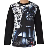 Star Wars Langarmshirt Darth Vader Kinder Jungen Langarm Shirt Größe 104 cm-152 cm schwarz 104 cm