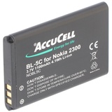 AccuCell Akku passend für Nokia 2626, BL-5C, 1100mAh