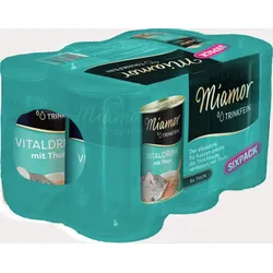 Miamor Trinkfein Vitaldrink Sixpack 6 x 135 Milliliter Katzennahrungsergänzung Thunfisch Sixpack