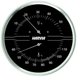 Harvia Saunazubehör Harvia Thermo-Hygrometer A-210-THS, schwarz