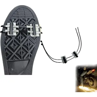 Motorrad, Fahrrad Feuerstein Pads, Skateboard-Zubehör, Fahrrad Reibung Funken Werkzeug Pads, Fußbremse Funken Fuß Druck Schieber Radschuhe Zubehör (1)