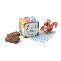 PLAYinCHOC Überraschungswürfel Waldtiere + Schokolade bio