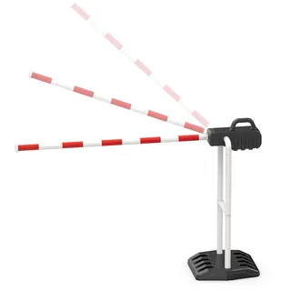 alldoro gmbh alldoro 60233 Verkehrsschranke mit Schlagbaum und befüllbarem Standfuß, 110 x 68 cm, Verkehrskunde für Kinder, rot-weiß