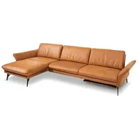himolla Ecksofa Monheim Mikrofaser Braun Cognac 174 x 280 cm