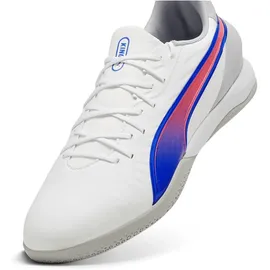 Puma King Match IT Herren Puma White-Bluemazing-Flat Light Gray 45