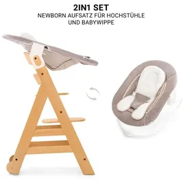 hauck Beta Plus Natural 5-tlg. Newborn-Set - Hochstuhl + Beige