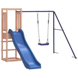 vidaXL Spielturm mit Rutsche und Schaukel Massivholz Douglasie Braun