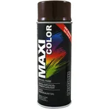 Maxi Color NEW QUALITY Sprühlack Lackspray Glanz 400ml Universelle spray Nitro-zellulose Farbe Sprühlack schnell trocknender Sprühfarbe (Ral 8011 nußbraun glänzend)