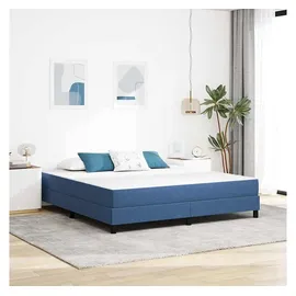 vidaXL Taschenfederkernmatratze Blau 180 x 200 cm Mittelhart
