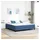 vidaXL Taschenfederkernmatratze Blau 180 x 200 cm Mittelhart
