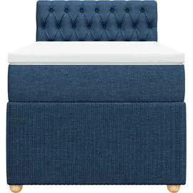 vidaXL Boxspringbett 100 x 200 cm Blau