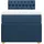vidaXL Boxspringbett 100 x 200 cm Blau