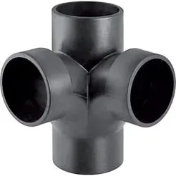Geberit Silent db20 Bogeneckabzweig 308083141 DN 90/90, 88,5Grad, mit Innenradius