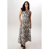 Aniston SELECTED Sommerkleid Gestreift Beige/Schwarz 38