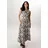 Aniston SELECTED Sommerkleid Gestreift Beige/Schwarz 38