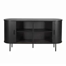 Möbilia Sideboard 140 x 76 x 40 cm Schwarz