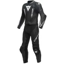 Dainese Laguna Seca 5 Perforierter Lederanzug - Black / Black / White - 48
