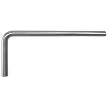 tecuro Abgangsrohr Bodenrohr Länge 680 mm mit 90° Bogen verchromt