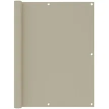 vidaXL Balkon-Sichtschutz Beige 120x400 cm Oxford-Gewebe
