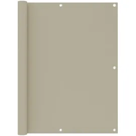 vidaXL Balkon-Sichtschutz Beige 120x400 cm Oxford-Gewebe