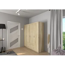 Küchen-Preisbombe Drehtürenschrank Elena 176 x 190,5 x 53 cm Grau