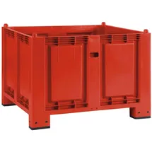 BRB-Lagertechnik Palettenbox mit 4 Füßen, LxBxH 1200x800x850 mm, Boden/Wände geschlossen. Tragkraft 500 kg