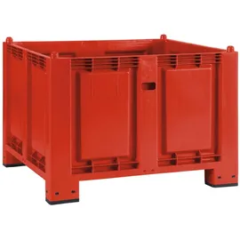 BRB-Lagertechnik Palettenbox mit 4 Füßen, LxBxH 1200x800x850 mm, Boden/Wände geschlossen. Tragkraft 500 kg
