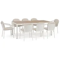 BIZZOTTO Garten-Set Ulises, Esstisch & Stühle aus Aluminium